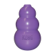 Jouet pour chien KONG classique en caoutchouc violet (forme de bonhomme de neige) avec logo 'KONG' en relief.