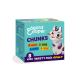 Edgard Cooper CHUNKS cat food box, turquoise variety pack with cat illustration, 8x85g VARIETY PACK ADULT and flavor labels