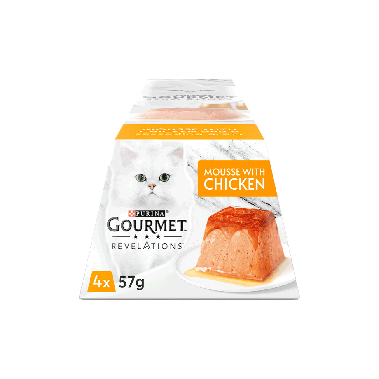 GOURMET Revelations Mousse Wet Cat Food 4 x 57 g Chicken
