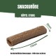 Buffelsticks voor huisdieren, 110 mm lang en 20 mm breed, met een textuur; inclusief maatvariatie opmerking.