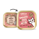 Die Verpackung des Katzenfutters von Lily's Kitchen zeigt "Neugieriges Kätzchen" und "Glattes Pâté", beide getreidefrei und mit vollständiger Ernährung für Kätzchen.