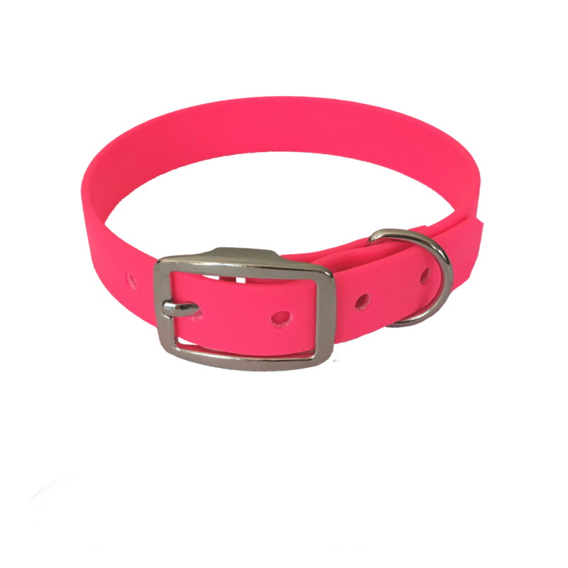 bio-leine 21-30cm HU Biothane Halsband leuchtendes rosa 21 cm, 30 cm