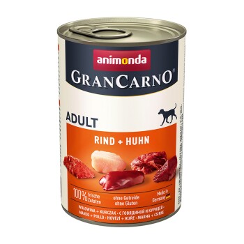 GranCarno Original adulte Bœuf et poulet 12x400 g