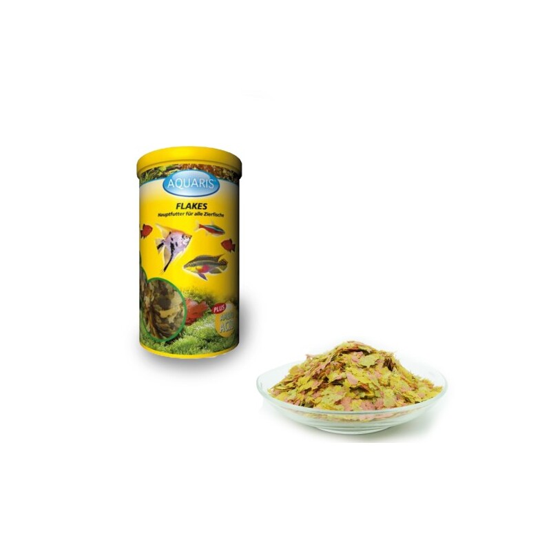 AQUARIS Aquarium Fischfutter - Flakes - 30g / 250ml