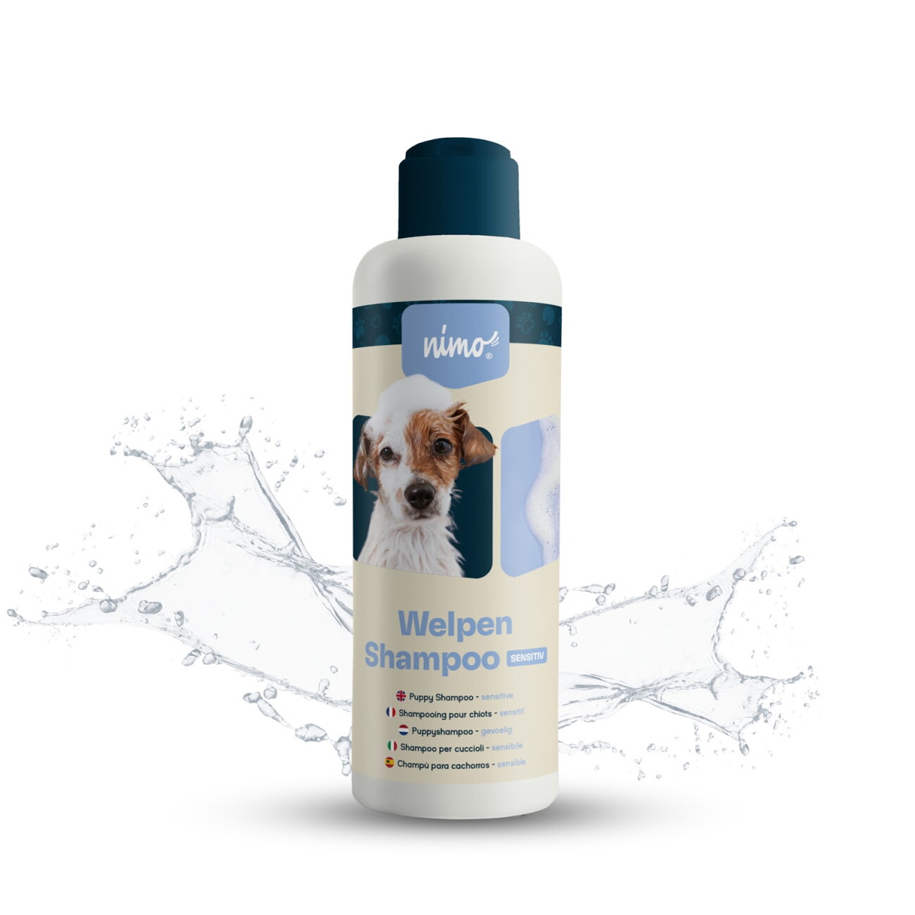 Nimo Blau Welpen Shampoo Sensitiv - Ohne Duftstoffe & Ph-Neutral Für Alle Rassen - 0.25 L - Bild 2