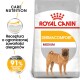 Torba karmy dla psów Royal Canin Dermacomfort Medium z psem rasy Shar Pei, z tekstem podkreślającym formułę zmniejszającą alergeny i 91% satysfakcji właścicieli.