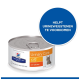 Hill's Prescription Diet c/d Multicare Urinary Care kattenvoerblik, met een afbeelding van een kat en een blauw etiket met de tekst "Helpt urinewegstenen te voorkomen."
