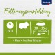 Fütterungsempfehlung für Meerschweinchen: 24 Stunden, 30-35 g (etwa 3 Esslöffel) Futter, plus Heu und frisches Wasser.
