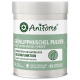 Behälter mit AniForte Grünlippmuschel-Pulver, beschriftet in Deutsch und Englisch, fördert die Gelenkunterstützung und besteht aus 100% natürlichen Zutaten.