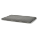 Grijs pluche huisdierbed met een zachte, fluffy oppervlakte, ideaal voor honden of katten om comfortabel te rusten.