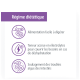 Régime diététique : Alimentation facile à digérer, teneur élevée en électrolytes pour déshydratation, soulagement des troubles intestinaux.