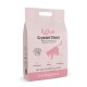 KatKare Crystal Clean Katzenstreu-Beutel mit Gesundheitsanzeige, nicht klumpend, staubfrei, geruchsbindend, für eine Katze, rosa-weißes Design.