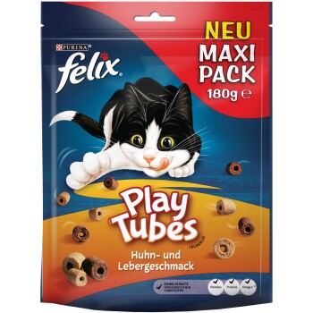 Felix Play Tubes 5x180g Huhn- und Lebergeschmack