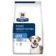 Hill's Prescription Diet d/d Futterempfindlichkeiten Hundefutterbeutel mit einem lächelnden Labrador Retriever, beschriftet "Vom Tierarzt empfohlen."