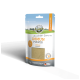 Verpackung von Bellfor Immune Powder für Haustiere, 80g, mit grünem Pulver im Inneren, mit Text, der "100% natürlich" und "Ergänzungsfutter" hervorhebt.