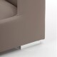 Hundesofa mit Gratis-Beigabe, Hundecouch Kunstleder taupe
