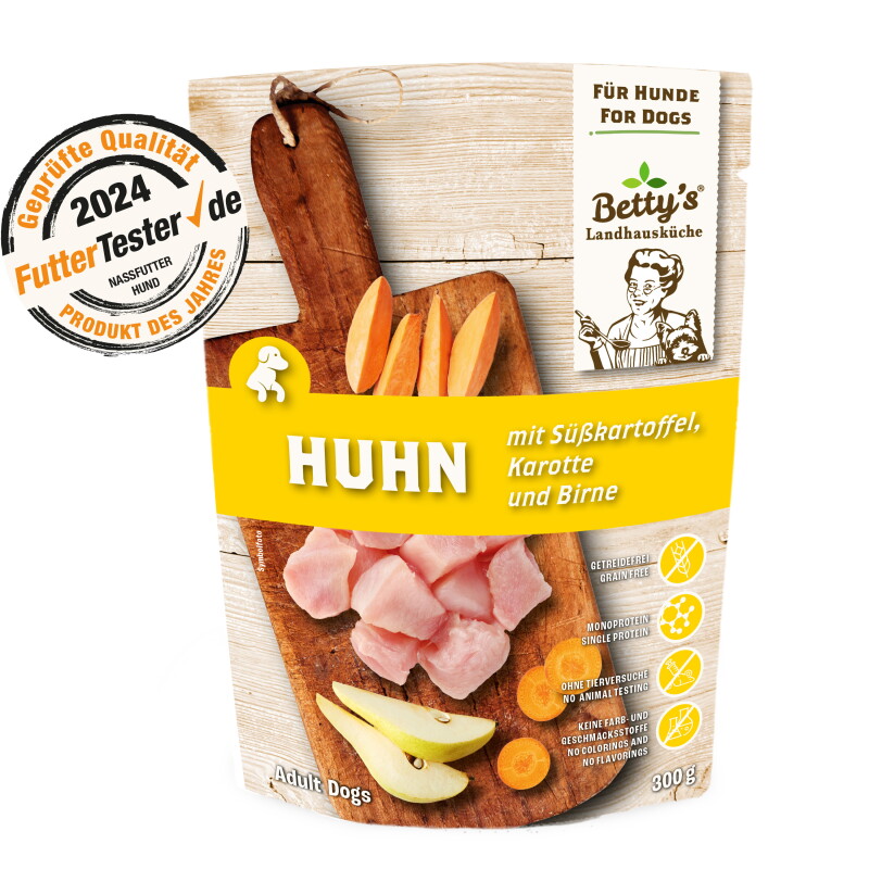 Betty's Landhausküche Frischebeutel Huhn & Süsskartoffel 10x300 g