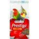 Sac d'aliment Versele-Laga Prestige Big Parakeets pour perruches avec calopsitte et inséparable représentés