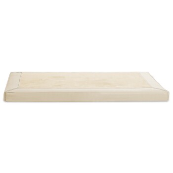 CARLOS Velours-Kunstleder Hundematratze creme 1,2 m, 6 cm, 90 cm