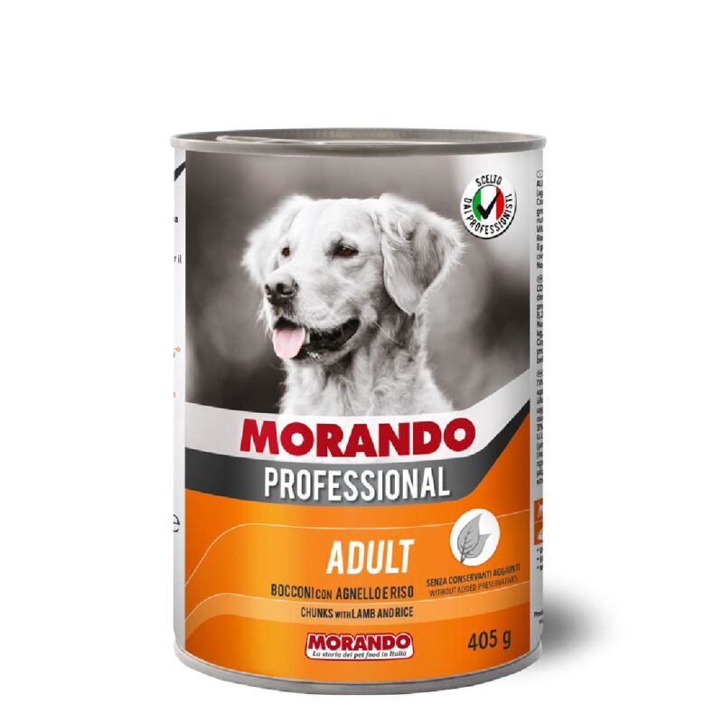 MORANDO feine Stücke Adult Lamm und Reis 12x4,86 kg
