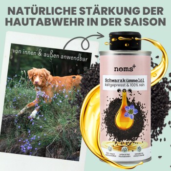 noms+ Premium Schwarzkümmelöl für Hunde 250ml
