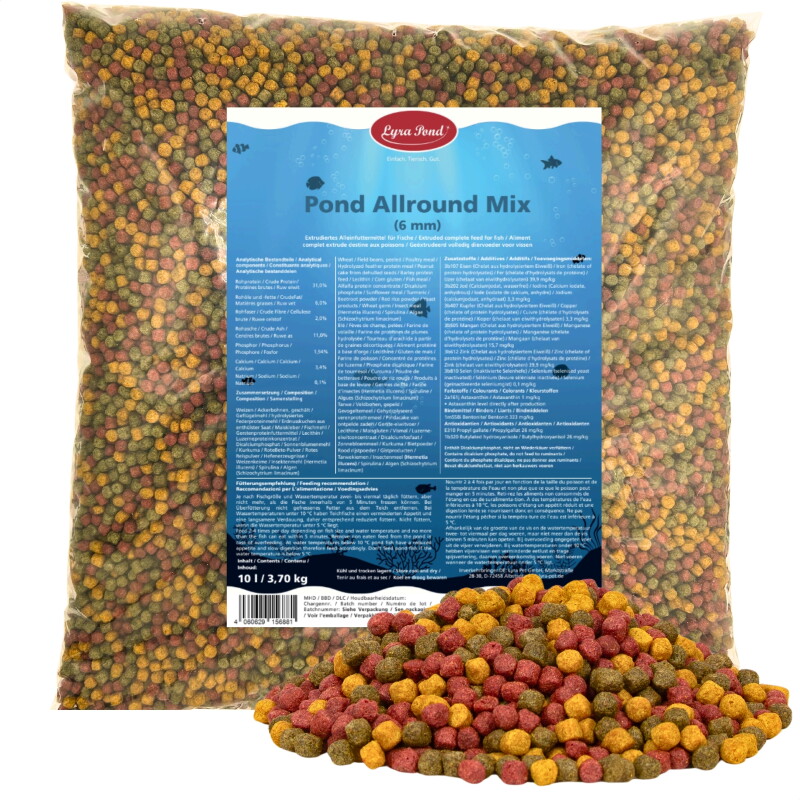 Lyra Pet Lyra Pond Allround Koi Mix Fischfutter 3,7 kg