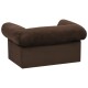 Braunes Haustiersofa mit einer plüschigen, runden Rückenlehne und einem stabilen Fuß, entworfen für Komfort und Stil.