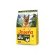 Josera High Protein Adult Hundefutter mit Huhn, deutsche Qualität, für alle Größen, mit einem Deutschen Schäferhund und Bergkulisse.