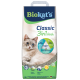 Biokat's Classic 3in1 Frische Katzenstreu-Packung mit entspanntem Katzenmotiv, 'Hygiene Formula'-Abzeichen, '60 Days'-Symbol und 18L-Angabe.