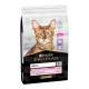Sac de nourriture pour chat Purina Pro Plan Adult présentant un chat Bengal sur le devant, étiqueté 'Digestion Délicate', avec de la dinde comme ingrédient principal.