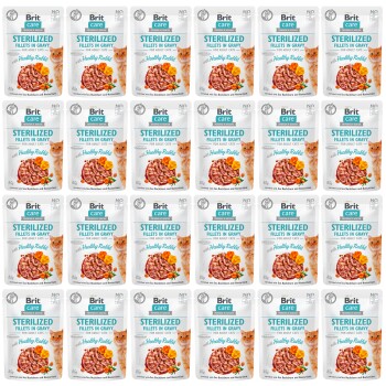 Care Cat Sterilized Fillets in Gravy with Healthy Rabbit 24 x 85 g