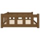 Hundebett Massivholz Kiefer braun/ beige 75,5 cm, 28 cm, 1,055 m