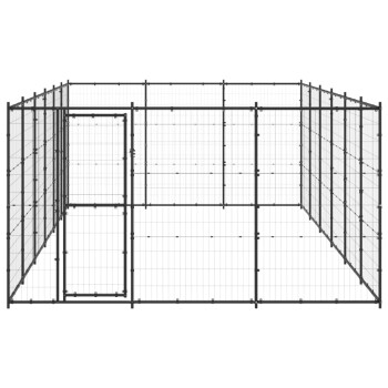 Outdoor Hundezwinger aus verzinktem Stahl 3,3 m, 6,6 m, 1,8 m