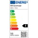 Energielabel für EHEIM classicLED daylight, 740 mm, zeigt eine F-Bewertung, mit einem Energieverbrauch von 11 kWh/1000h.