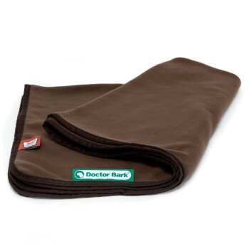 Kuscheldecke Fleece braun M