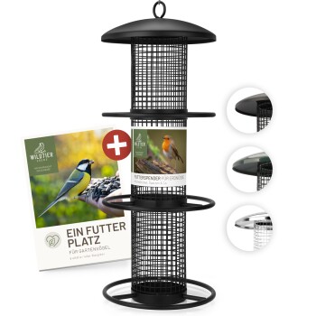 Futterspender für Erdnüsse 35cm, Schwarz