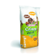 Torba Versele-Laga Crispy Muesli dla chomików, z kolorową grafiką przedstawiającą różne małe zwierzęta, z tekstem "yUm!" i "doskonałe!"