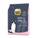 Select Gold Kitten Classic Fit Katzenfutterverpackung mit einem schwarz-weißen Kätzchen, mit Text, der optimale Ernährung für Kätzchen hervorhebt.