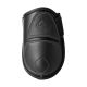 Schwarze Pferdeboot mit schlankem Design, mit dem LeMieux-Logo und kontrastierenden Nähten, ideal für den Reitsport.