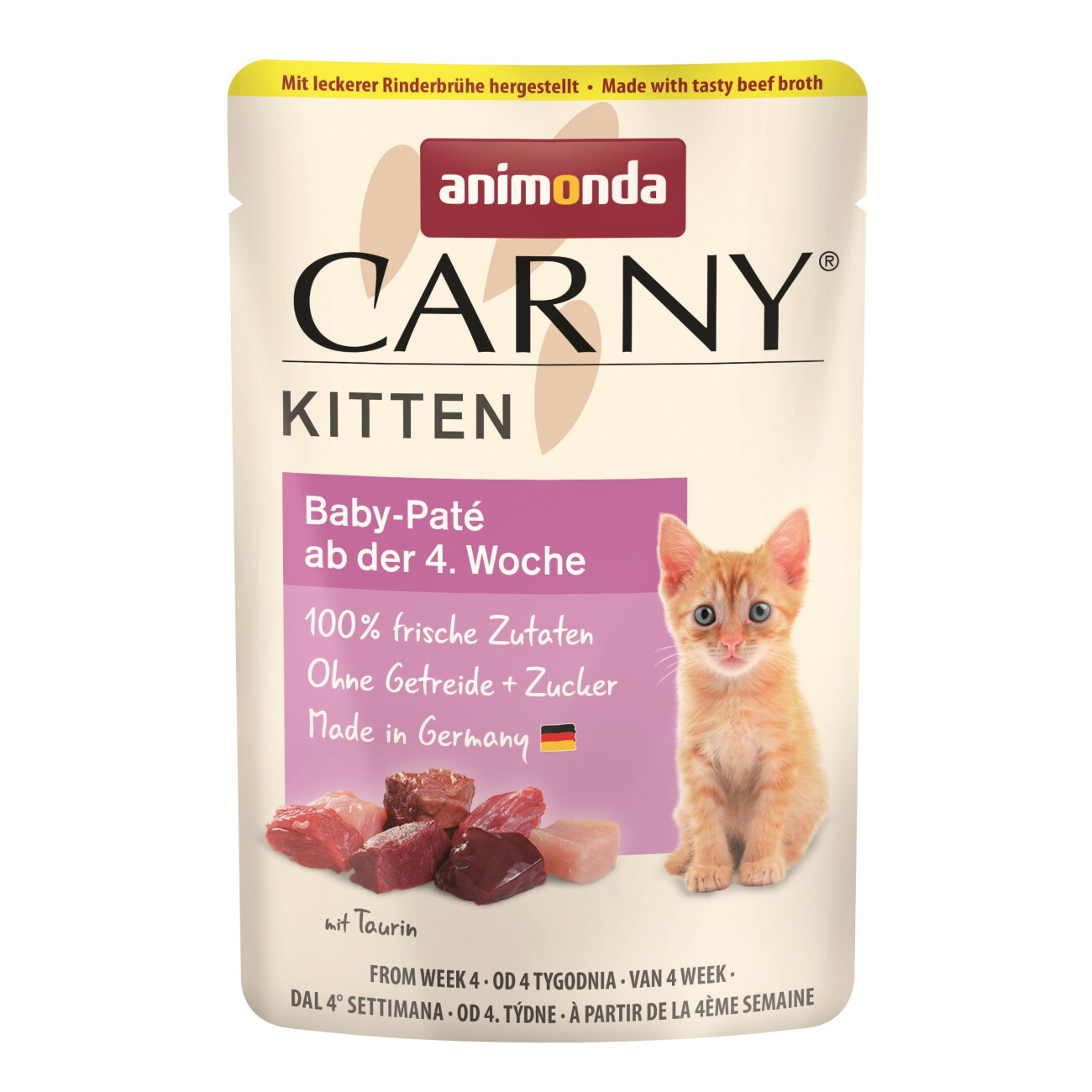 animonda Carny Nassfutter Katze Kitten, Baby-Paté 12x85 g