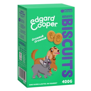 Edgard & Cooper Biscuits pour chien - pomme (2 x 400 g)