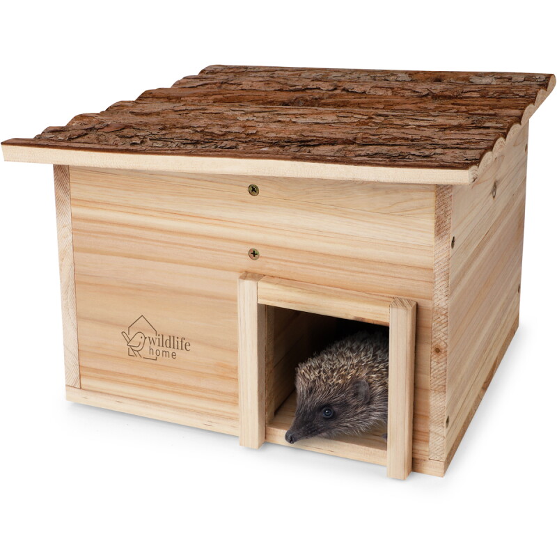 WILDLIFE HOME Igelhaus mit Rindendach