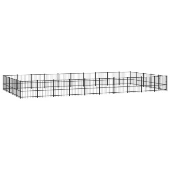 Outdoor Hundezwinger Stahl 9,7 m, 4,85 m, 1 m