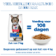 Hill's Science Plan 7 kg kattenvoerzak met kat en kom brokjes; tekst: "Voedsel voor 108 dagen".