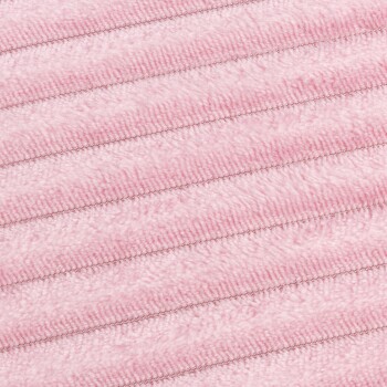 Weiche rosa Haustierdecke mit diagonalen Nähmustern, ideal um Haustiere warm und gemütlich zu halten.
