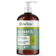 Braune Flasche mit AniForte Bio-Hanföl mit Pumpenkopf, beschriftet mit "BIO HANFÖL" und Text, der die Unterstützung für Fell, Haut und Immunsystem hervorhebt.