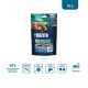 BOZITA Hundesnack-Tasche 70 g – 95% Rentier & Ente, blaue Verpackung mit Produktbild und Symbolen.