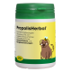 Behälter von cdVet PropolisHerbal, einem natürlichen Haustier-Nahrungsergänzungsmittel, mit einem grünen Deckel und gelbem Etikett mit "100% NATUR" und Honigwaben-Grafik.