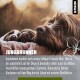 Bild eines Hundes und zweier Welpen, die zusammen kuscheln, mit dem Text 'JUNGBRUNNEN' und einer Nachricht über die Unterstützung alternder Haustiere mit Bachblüten.