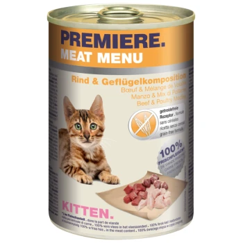 Meat Menu Kitten Rind und Geflügelkomposition 6x400 g